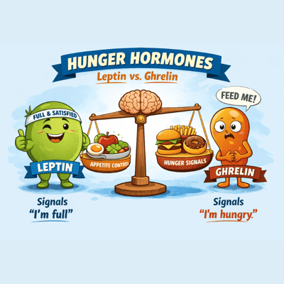 Hands holding chips and a snack bar in front of an open pantry, illustrating how ultra-processed foods can trigger cravings.